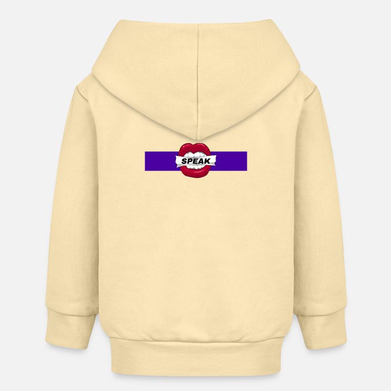 Parler - Veste à capuche bébé bio Stanley/Stella - crème