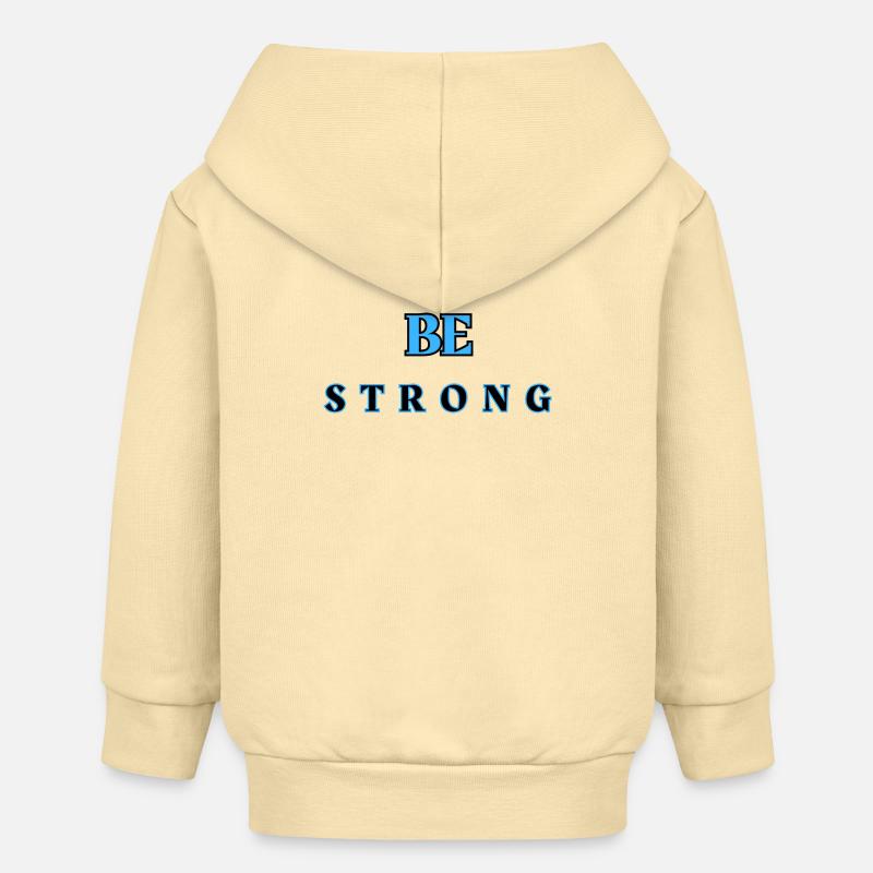 Be STRONG 6 - Veste à capuche bébé bio Stanley/Stella - crème