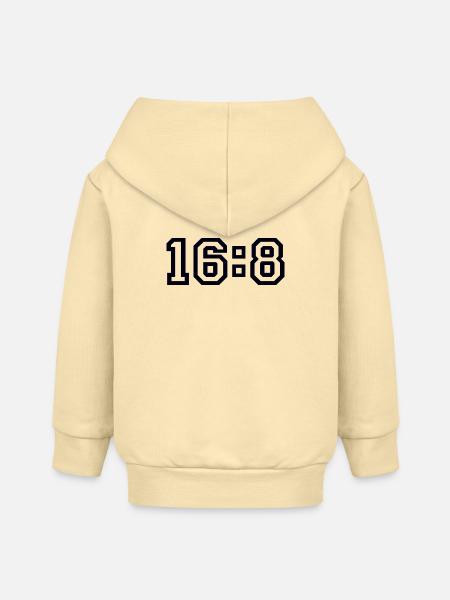 Diät 16 zu 8 - Baby Organic Kapuzenjacke Baby Connector von Stanley/Stella - Creme