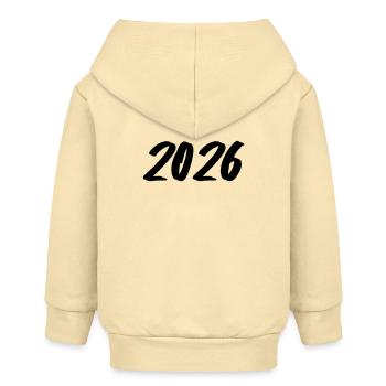 Coup de pinceau année 2026 - Veste à capuche bébé bio Stanley/Stella - crème - Dos