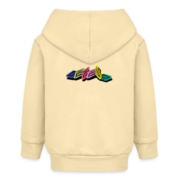 Audio cassette - Baby Organic Zip-up Hoodie by Stanley/Stella - cream - Back