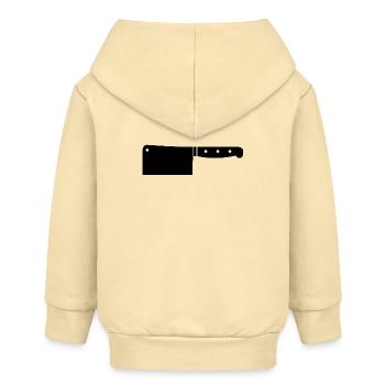 Fleischbeil - Baby Organic Kapuzenjacke Baby Connector von Stanley/Stella - Creme - Hinten