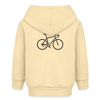 Rennrad - Baby Organic Kapuzenjacke Baby Connector von Stanley/Stella - Creme - Hinten