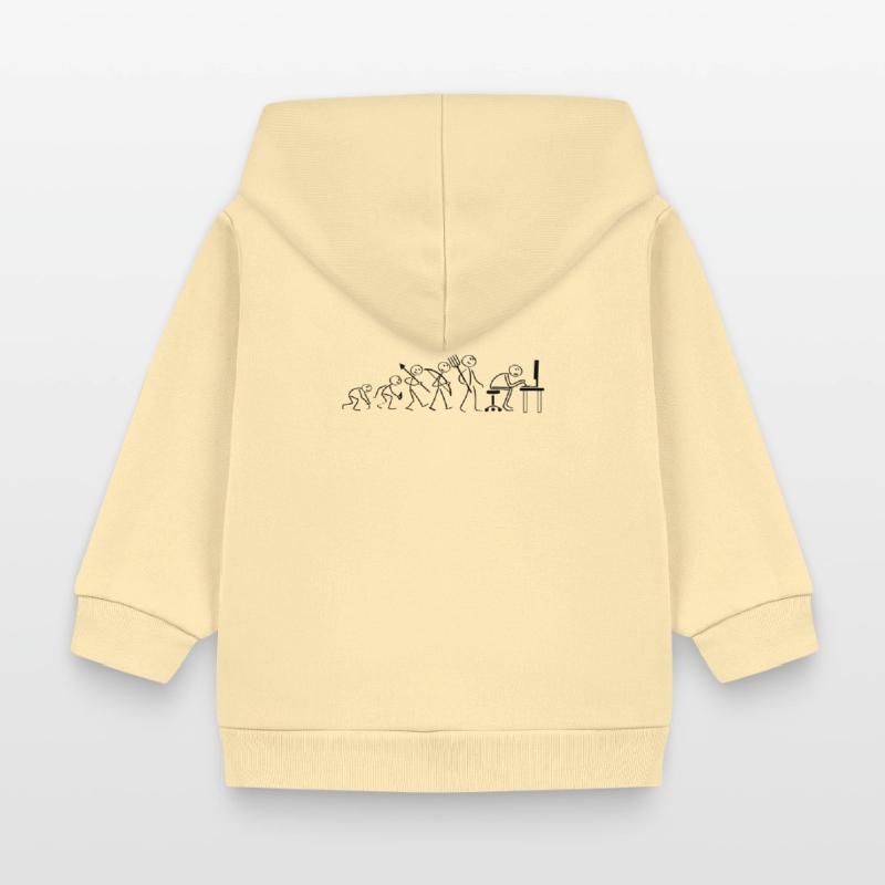 Evolution Computerarbeit Baby Organic Kapuzenjacke Baby Connector von Stanley/Stella