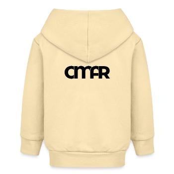 Omar Vorname Schrift Arabischer Name Geschenkidee - Baby Organic Kapuzenjacke Baby Connector von Stanley/Stella - Creme - Hinten