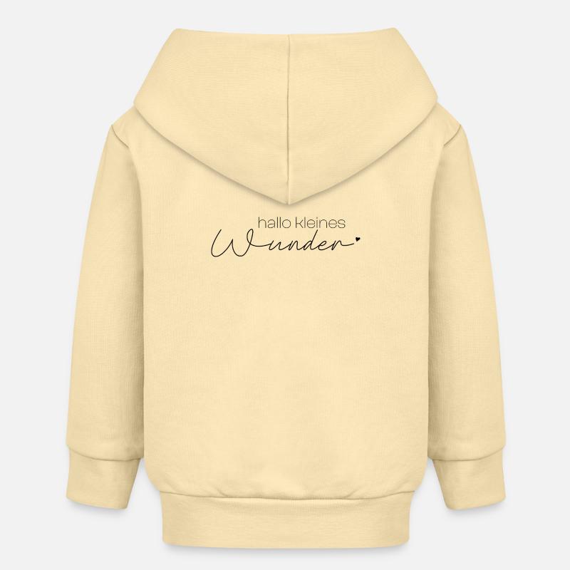 Bonjour petit miracle - Veste à capuche bébé bio Stanley/Stella - crème