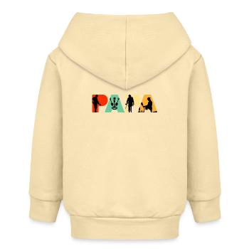 Hobby zum Metalldetektor von Papa - Baby Organic Kapuzenjacke Baby Connector von Stanley/Stella - Creme - Hinten