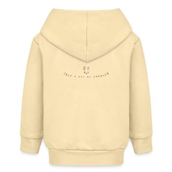 T-Shirt Lama pour Femme Ce n’est pas mon problème - Veste à capuche bébé bio Stanley/Stella - crème - Dos