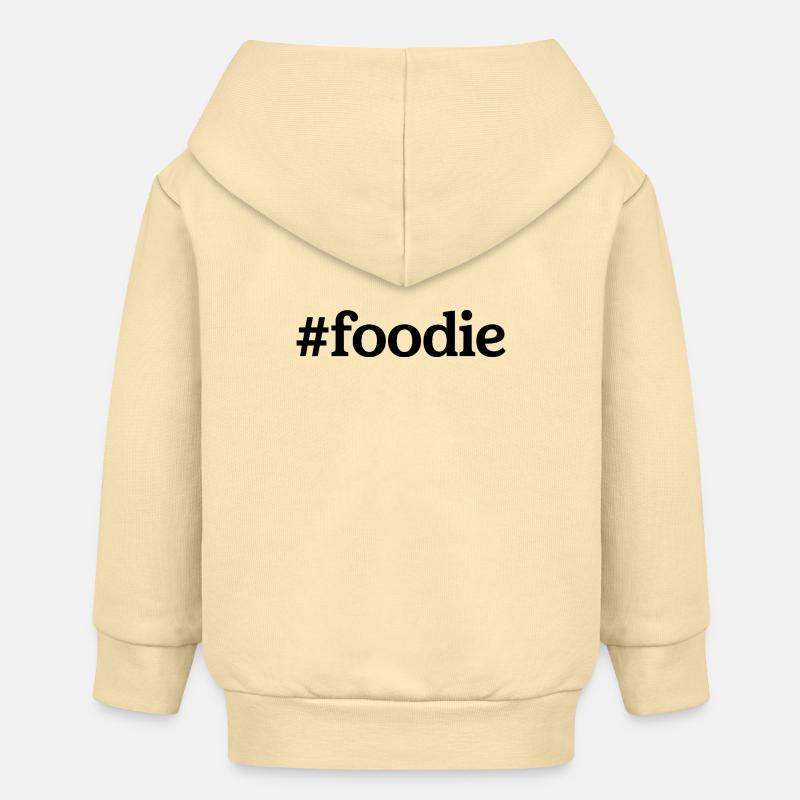 Citation gourmande - Veste à capuche bébé bio Stanley/Stella - crème