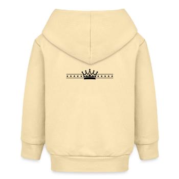 Crown Element - Baby Organic Zip-up Hoodie by Stanley/Stella - cream - Back