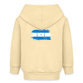 Honduras Flagge - Baby Organic Kapuzenjacke Baby Connector von Stanley/Stella - Creme - Hinten