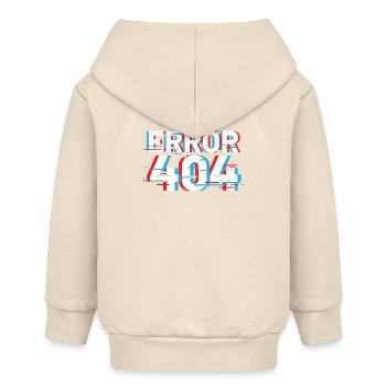 Fehler 404 Glitch - Baby Organic Kapuzenjacke Baby Connector von Stanley/Stella - Natur - Hinten