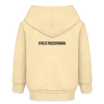 Enregistrement sur le terrain - Veste à capuche bébé bio Stanley/Stella - crème - Dos