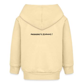 Cinema - Quotes - Film - Citations - Zitat - Humor - Baby Organic Zip-up Hoodie by Stanley/Stella - cream - Back