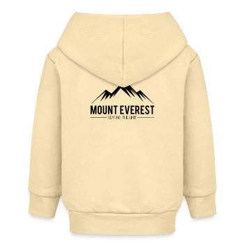 Mount Everest Beyond the Limit - Baby Organic Zip-up Hoodie by Stanley/Stella - cream - Back