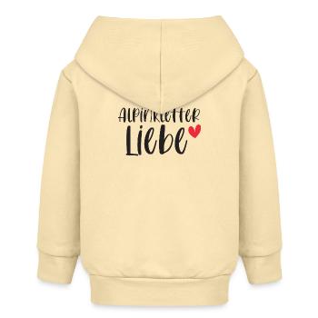 Klettern Alpinklettern Alpin Liebe Berge Geschenk - Baby Organic Kapuzenjacke Baby Connector von Stanley/Stella - Creme - Hinten