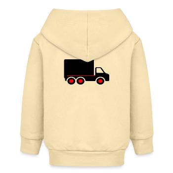 Truck - Baby Organic Kapuzenjacke Baby Connector von Stanley/Stella - Creme - Hinten