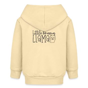 Petit lama dramatique - Veste à capuche bébé bio Stanley/Stella - crème - Dos