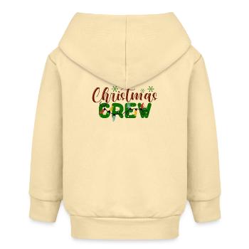 Weihnachten Crew Urlaub Muster - Baby Organic Kapuzenjacke Baby Connector von Stanley/Stella - Creme - Hinten