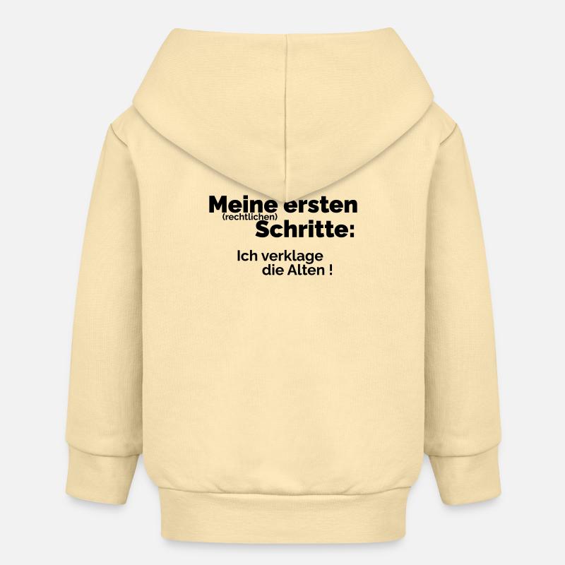 Mes premiers pas - Veste à capuche bébé bio Stanley/Stella - crème