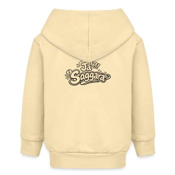 Ja Saggara - Baby Organic Kapuzenjacke Baby Connector von Stanley/Stella - Creme - Hinten