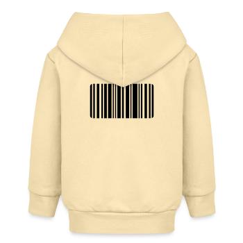 code barre - Veste à capuche bébé bio Stanley/Stella - crème - Dos