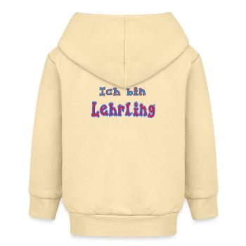Ich_bin_Lehrling - Baby Organic Kapuzenjacke Baby Connector von Stanley/Stella - Creme - Hinten
