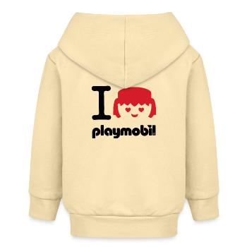 Playmobil I Love Playmobil en rouge - Veste à capuche bébé bio Stanley/Stella - crème - Dos