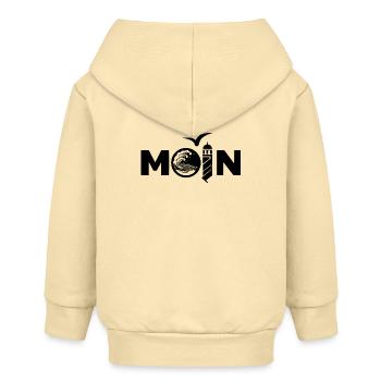 Moin typiquement allemand du nord - Veste à capuche bébé bio Stanley/Stella - crème - Dos