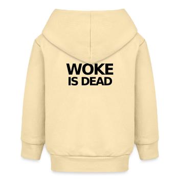 Déclaration WOKE IS DEAD - Veste à capuche bébé bio Stanley/Stella - crème - Dos