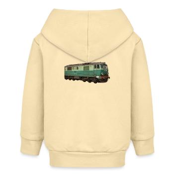 Locomotive SU46 Train ferroviaire - Veste à capuche bébé bio Stanley/Stella - crème - Dos