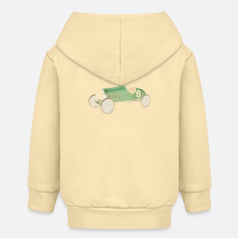 Véhicule pour enfants - Veste à capuche bébé bio Stanley/Stella - crème
