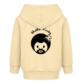 Hallo Funky flex - Baby Organic Kapuzenjacke Baby Connector von Stanley/Stella - Creme - Hinten