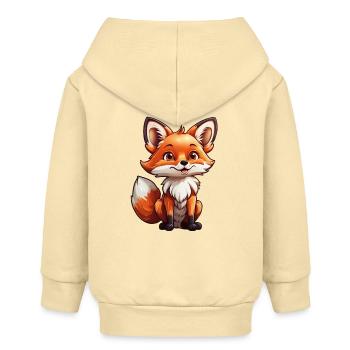 Süßer Fuchs - Baby Organic Kapuzenjacke Baby Connector von Stanley/Stella - Creme - Hinten