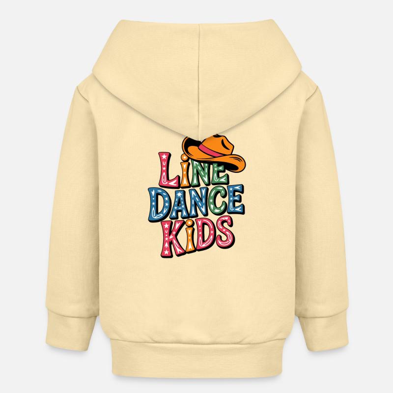 Danse en ligne Enfants - Veste à capuche bébé bio Stanley/Stella - crème