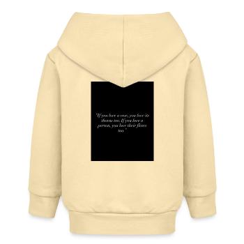 Liebe - Baby Organic Kapuzenjacke Baby Connector von Stanley/Stella - Creme - Hinten