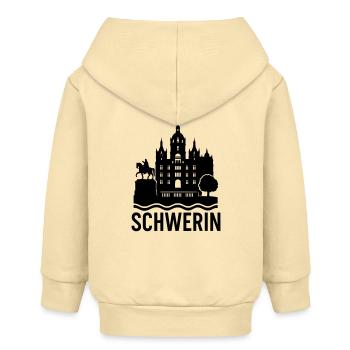 Schwerin Silhouette - Baby Organic Zip-up Hoodie by Stanley/Stella - cream - Back