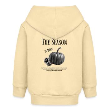 The Season - Kürbis mit Walnuss und Kastanie - Baby Organic Kapuzenjacke Baby Connector von Stanley/Stella - Creme - Hinten
