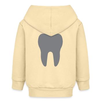 Zahn - Baby Organic Kapuzenjacke Baby Connector von Stanley/Stella - Creme - Hinten