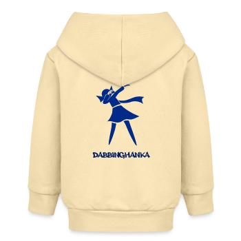 DABBING HANKA - Baby Organic Zip-up Hoodie by Stanley/Stella - cream - Back