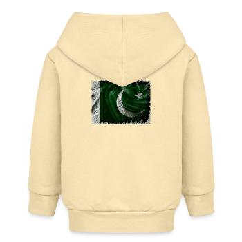 Drapeau pakistanais - Veste à capuche bébé bio Stanley/Stella - crème - Dos