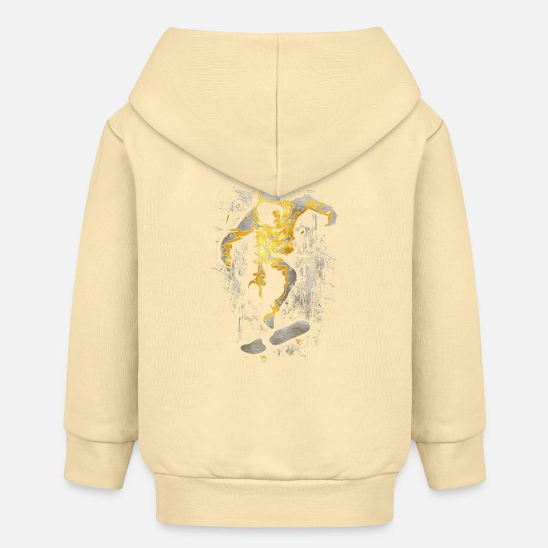 | de skate | de skateboard Patineur - Veste à capuche bébé bio Stanley/Stella - crème