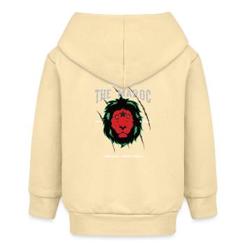 Der Marokkaner – Stolz auf Marokko Design - Baby Organic Kapuzenjacke Baby Connector von Stanley/Stella - Creme - Hinten