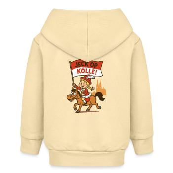 Jeck op Kölle ! Fille au carnaval - Veste à capuche bébé bio Stanley/Stella - crème - Dos
