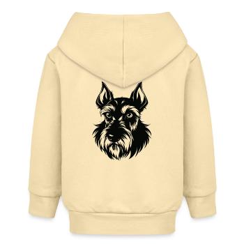 Riesenschnauzer - Baby Organic Kapuzenjacke Baby Connector von Stanley/Stella - Creme - Hinten