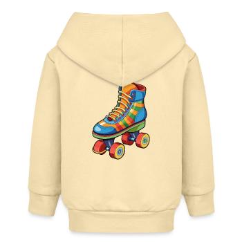 Patins à roulettes - Veste à capuche bébé bio Stanley/Stella - crème - Dos