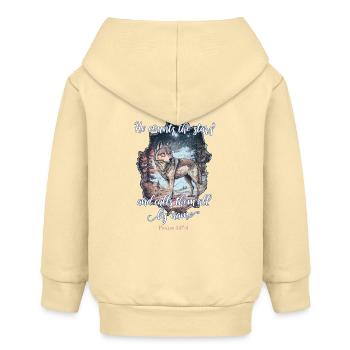 Wolf Christlich - Baby Organic Kapuzenjacke Baby Connector von Stanley/Stella - Creme - Hinten