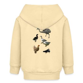 Volaille - Veste à capuche bébé bio Stanley/Stella - crème - Dos