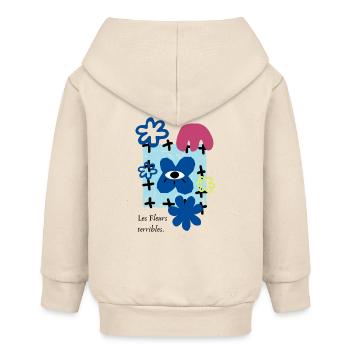 Les Fleurs terribles | Maximaliste Rétro Fleur Fun - Veste à capuche bébé bio Stanley/Stella - écru doux - Dos
