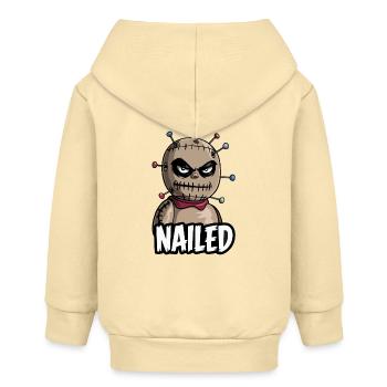 Poupée vaudou - Veste à capuche bébé bio Stanley/Stella - crème - Dos